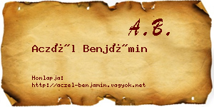 Aczél Benjámin névjegykártya
